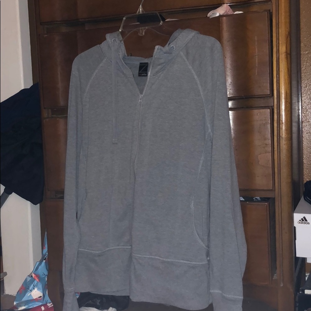 A gray jacket